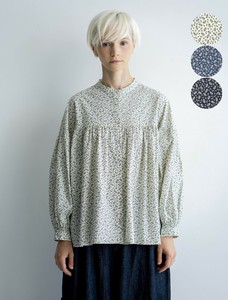 Button Shirt/Blouse Small Flare Blouse Floral Pattern