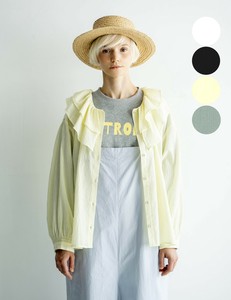 Button Shirt/Blouse Collar Blouse