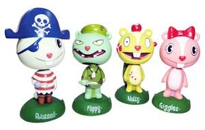 ハッピーツリーフレンズのボビングドール【HAPPY TREE FRIENDS BOBBLE HEAD 4体セット】