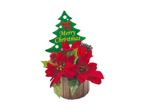 【日本製】クリスマスツリーポインセチアPOP【店舗装飾】【クリスマス】