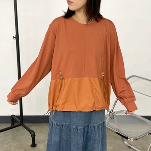 即納【2025新作】切替ポケットプルオーバー　人気デザイン　秋服　ロンT　トップス　ワイド　ゆったり