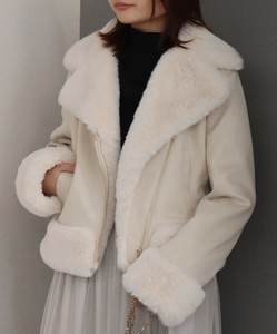 Jacket Riders with suede bonding fur