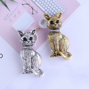 ブローチ 猫　猫 雑貨 猫 ねこ ネコ 猫グッズ おしゃれ ピンブローチ  服装  ネコ 雑貨 ブローチ キラキラ