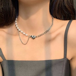 韓国　ネックレス ネックレス レディース　ネックレス シルバー925　メッキ ネックレス シルバー