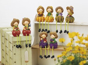 ハロウィン・収穫祭・カントリードール脚付き