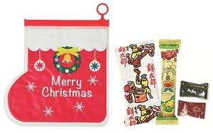 クリスマスブーツ ダイカットポーチ（お菓子入）