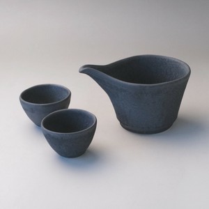 黒鉄　冷酒器揃　美濃焼（日本製）