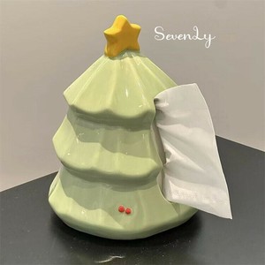 シーズン商品 クリスマスツリーデザイン ティッシュカバー・ケース「2025新作」