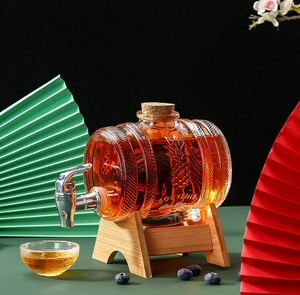 酒の缶 1L ガラス 密封 酒瓶 PBQ207