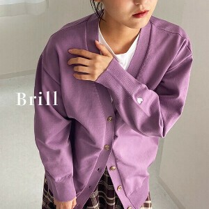 罩衫 V领 针织罩衫 刺绣 女士 开衫
