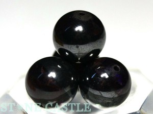 【丸ビーズ】ブラックスギライト 1粒売り 【天然石 パワーストーン】