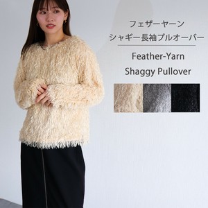 Tunic Tunic Ladies fashion Shaggy Feather Cut-and-sew
