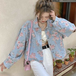 Jacket Flower Denim Jacket