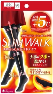 ピップ スリムウォーク 美脚あったか温ツボタイツ S-M