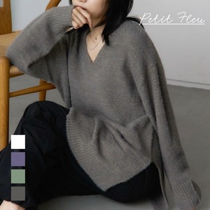 【SALE】シャギーラメVニットプルオーバー