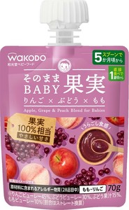 アサヒグループ食品（WAKODO） そのままBABY果実（りんご×ぶどう×もも）