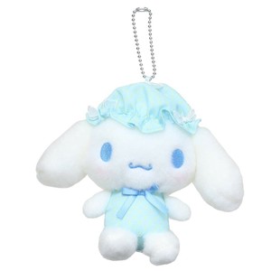 【マスコット】シナモロール ミニぬいぐるみボールチェーン ナイトキャップリボン