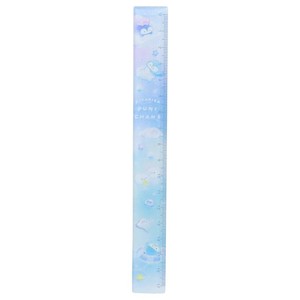 【定規】きらきらぷにちゃんず 17cmスリムストレートスケール ぷかぷか