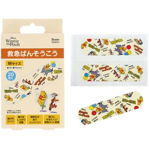 【公式】 救急絆創膏(ばんそうこう) M 20枚入 【くまのプーさん】 スケーター