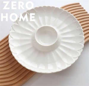 レストラン向け 磁器製 エビ・餃子盛り皿 酢小鉢セット デザイン性に優れた食器