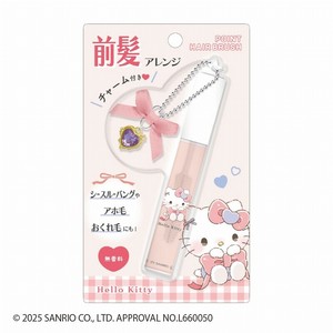 ■2025AW　先行予約■　サンリオキャラクターズ　リボンチャーム付きポイントヘアブラシ　ハローキティ
