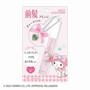 ■2025AW　先行予約■　サンリオキャラクターズ　リボンチャーム付きポイントヘアブラシ　マイメロディ