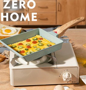 四角フライパン 玉子焼き・厚焼きに最適 マイクロストーン 非粘着 家庭用小型平底 調理簡単