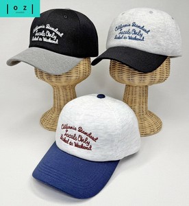 后扣帽/平沿帽 男女兼用 双色 学院Logo徽标
