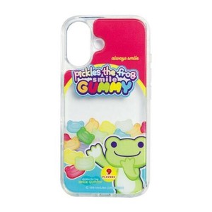 かえるのピクルス ハイブリッドクリアiPhone16対応ケースsmile gummy MPI-45A