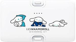 I.CINNAMOROLL Lightning/Type-Cコネクタ付き リチウムイオン充電器 4000mAhBタイプ ICN-06B
