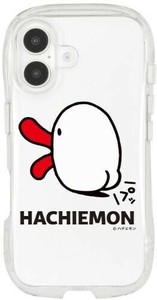 ハチエモン iPhone16対応 クリスタルクリアケースハチエモン HCM-06A