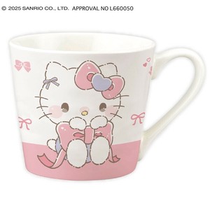 ■2025AW　先行予約■　サンリオキャラクターズ　キャラクターマグカップ　ハローキティ/るんるんリボン