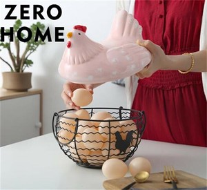 家庭用鶏デザインかご、卵入れや果物バスケット