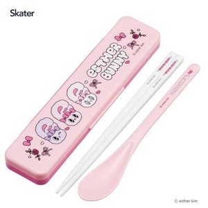 音のならないコンビセット 箸18cm エスターバニー スケーター CCS3SA