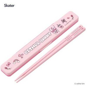 抗菌音のならない箸・箸箱セット 箸18cm エスターバニー スケーター ABC3