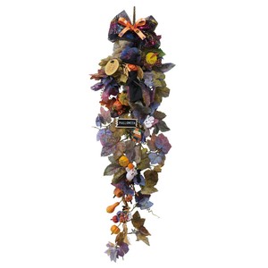 秋装飾品　ハロウィンスワッグ　長さ90cm（造花）