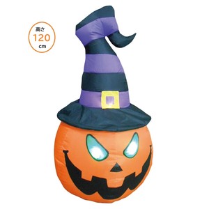 秋装飾品　ハロウィン　エアブロードール　テラーパンプキン　高さ120cm