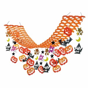 秋装飾品　ハロウィン吊り装飾　バリューハロウィンプリーツハンガー