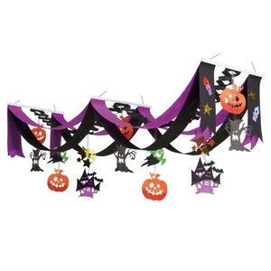秋装飾品　ハロウィン吊り装飾　ゴーストパーティデラックスペナント