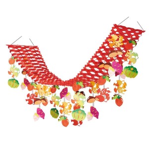 秋装飾品　吊り装飾　おいしい味覚プリーツハンガー
