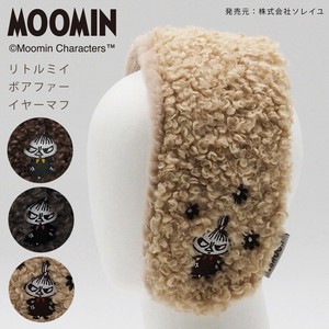 【ムーミン コラボ】2025 AW リトルミイ刺しゅう エコファー ボア イヤーマフ　刺繍