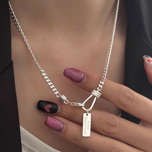 韓国　ネックレス ネックレス レディース　ネックレス シルバー925　メッキ ネックレス シルバー