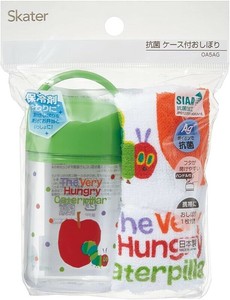 スケーター 【予約販売】抗菌ケース付おしぼり はらぺこあおむし
