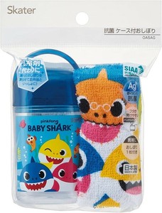 スケーター 【予約販売】抗菌ケース付おしぼり ベイビーシャーク