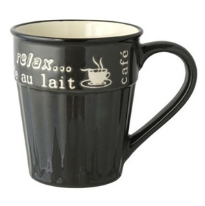 リビング enjoy cafe マグカップ BK 380ml