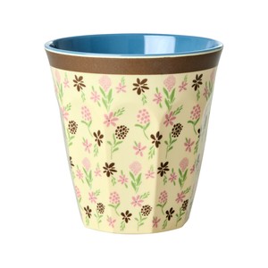 【予約販売】ライス プリントメラミンカップ ハシエンダフラワー【メラミン食器/タイ製】