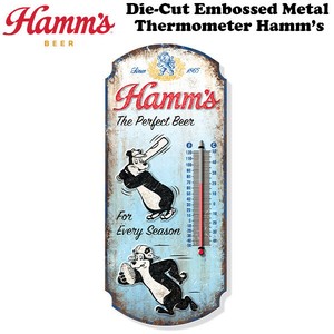 エンボス メタル サーモメーター Hamm's  【ハムズ 温度計】