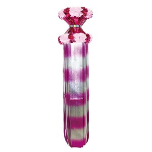 【七夕】さざ波つづみ吹き流し ピンク　150cm・直径35cm/店舗装飾・イベント用品