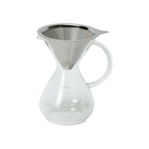 PYREX コーヒーサーバー600ml ステンレスフィルター付き CP-8537 【耐熱ガラス】