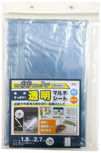 透明間仕切シート　透明　180cmx270cm TS-1827
